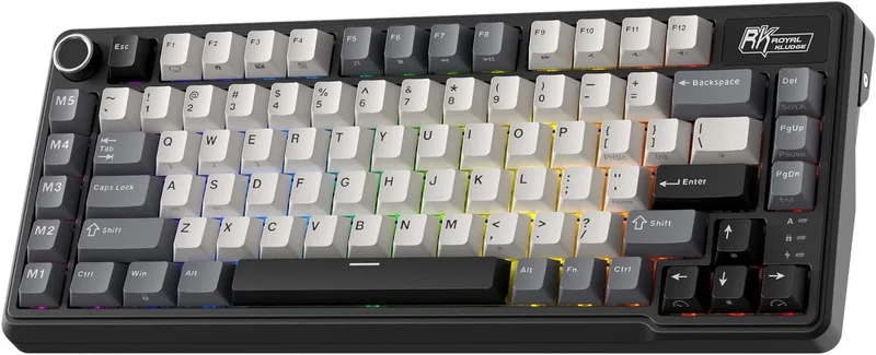 RK ROYAL KLUDGE L75 packningsmontering mekaniskt tangentbord