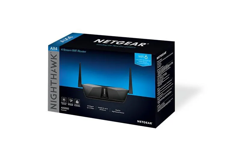 NETGEAR AX3000 Nighthawk AX4 RAX40-100PES Router
