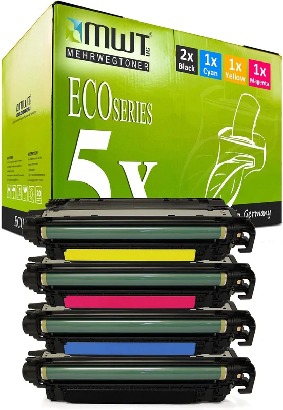 5 x eurotone toner för Canon LBP712Cx LBP712Cdn LBP710Cx ersätter 040/040H BK CMY set