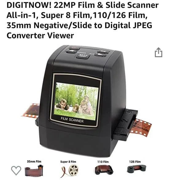 Allt-i-ett film-till-digital-konverterare 22MP filmskanner