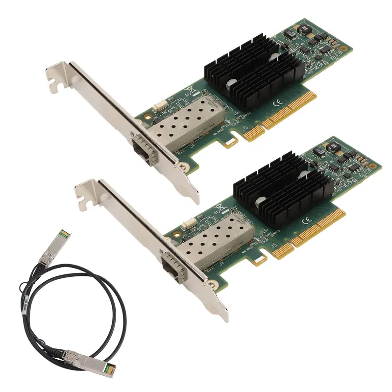 Bewinner 2 ST MNPA19-XTR 10 Gb SFP+ PCIe Nätverkskort