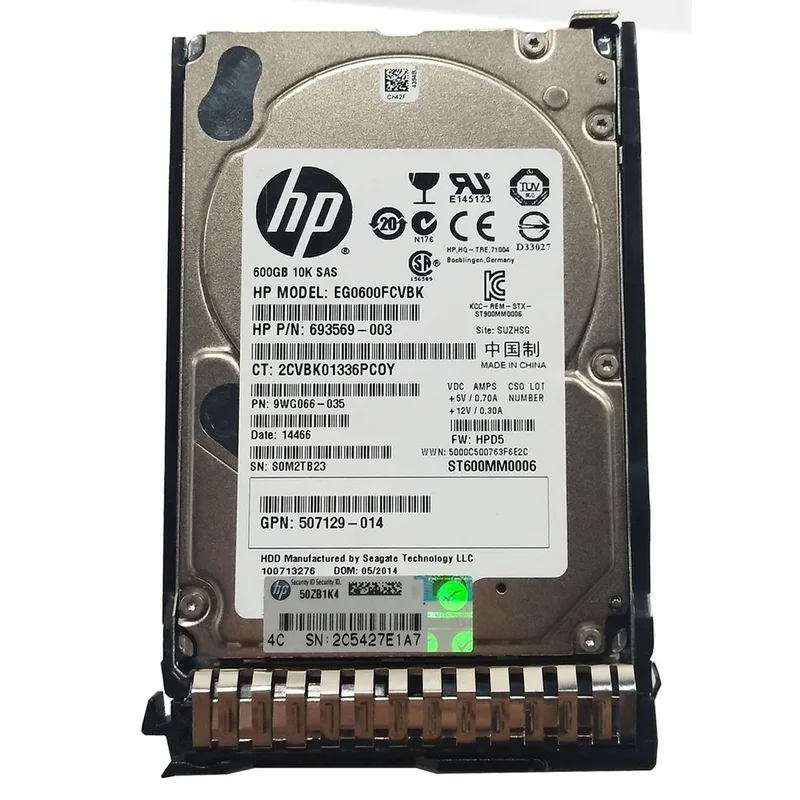 HP 652583-B21-600GB 6G SAS 10K 2,5 tum SC ENT HDD