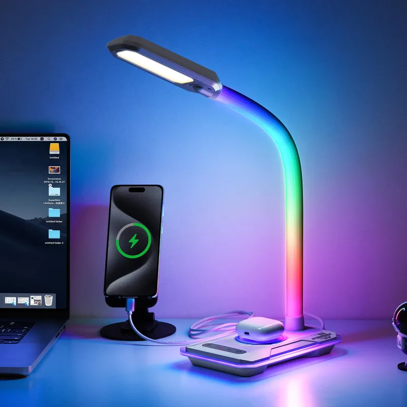 LONGYI Laddningsstation för NS2 med 5 RGB-lampor