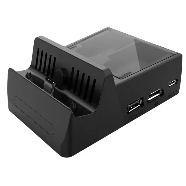 LONGYI Switch 2 laddningsstation med 4 styrenhetsplatser och 6 spelminnen