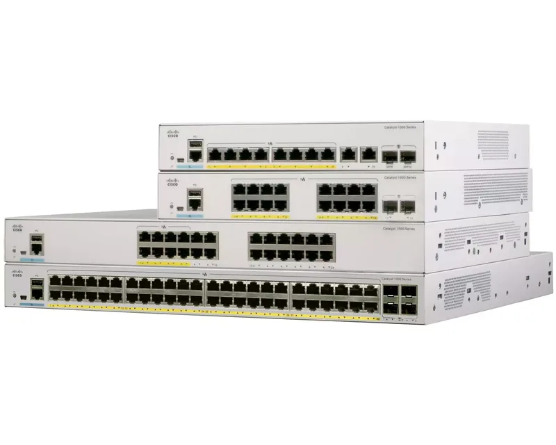 Cisco Catalyst C1000-8P-E-2G-L nätverksswitchar hanterad L2 Gigabit