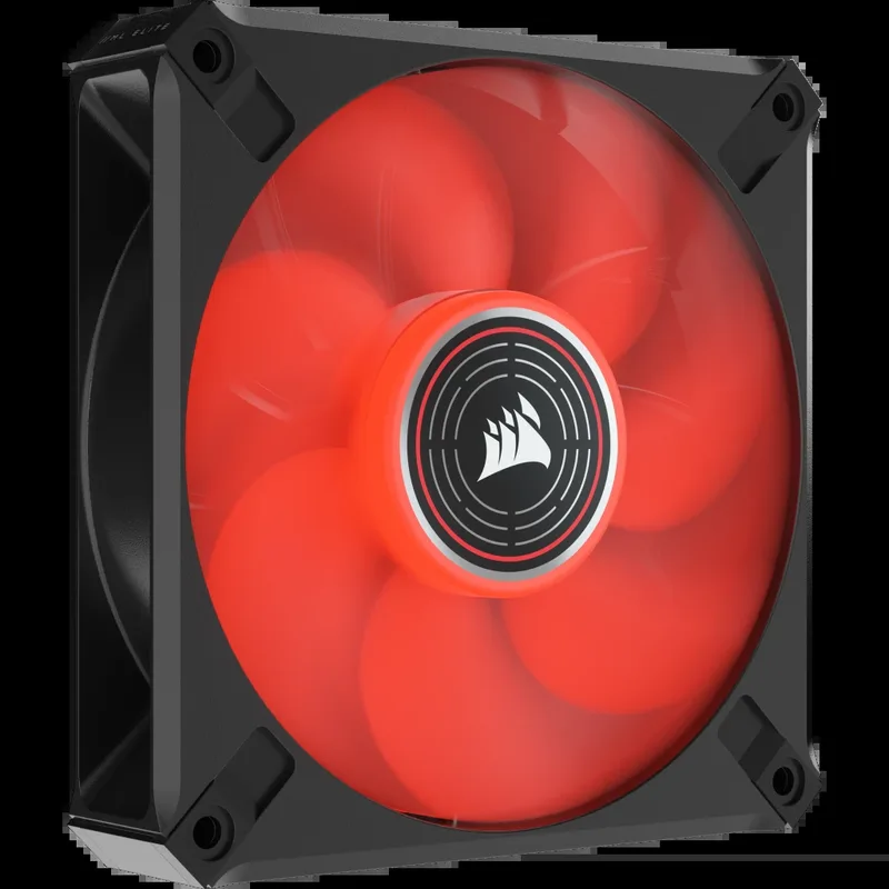 Corsair ML120 LED ELITE, 120mm PWM LED Fan (Corsair AirGuide Technology, Magnetic Levitation Bearing, Up to 2,000 RPM, Eight Vibrant LEDs, Low Noise,