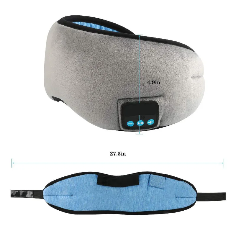Sömnmask med Bluetooth-hörlurar, 3D-sömnmask Trådlös musikögonmask för sovande sid-/bakslipare Sömnhörlurar Present för kvinnor
