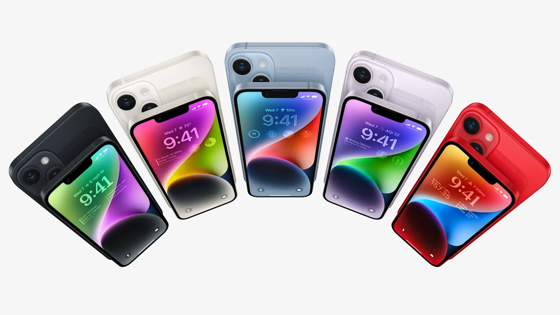 kwmobile Uppsättning av 3 x bakskydd kompatibla med Apple iPhone 14