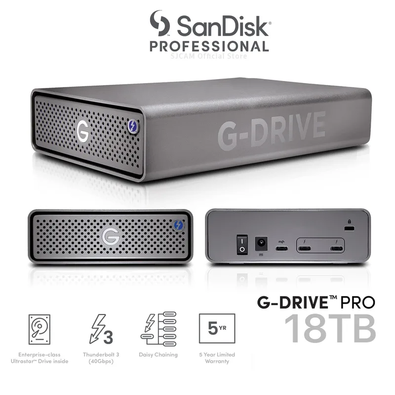 SanDisk Professional G-Drive 18TB Hårddisk