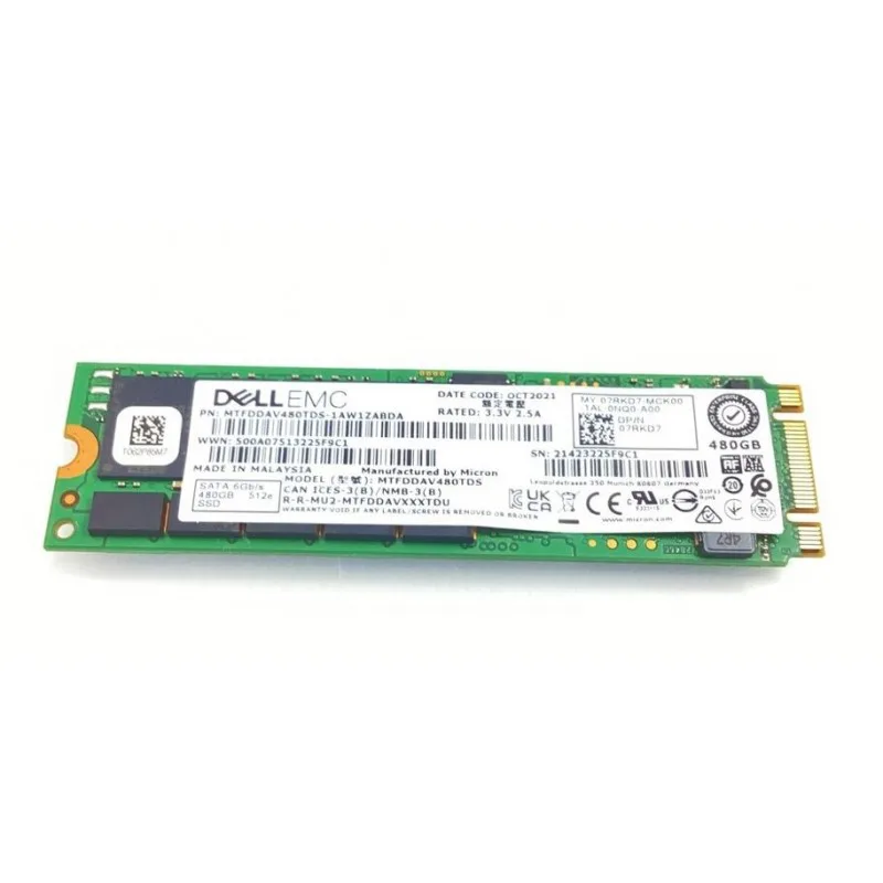 Dell 400-BLCK SSD-hårddisk M.2 480 GB Serial