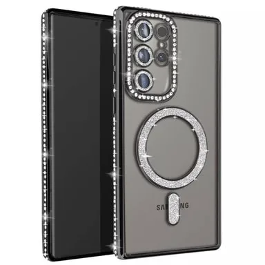 CaseOnline Diamond bling MagSafe skal Samsung Galaxy S23 Ultra