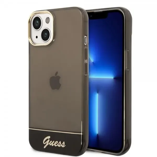 Guess iPhone 14 Plus Skal Translucent Svart