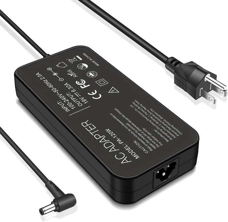 120W bärbar laddare kompatibel med ASUS FX504 UX510UW N56J N56VM N750 N500 G50 N53S N55
