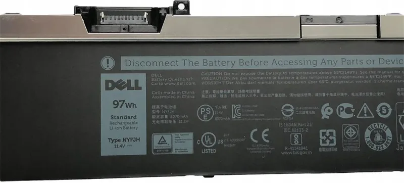 Battery 97WHR 6 Cell Lithium