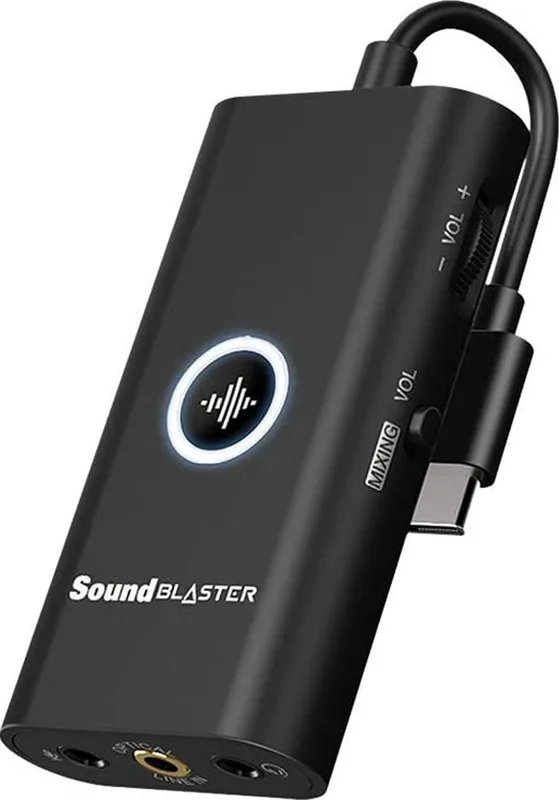 Creative Sound Blaster G3 USB-C extern spel-USB DAC och Amp