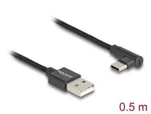 deleyCON 0,5m USB A till USB C-Kabel