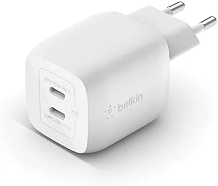 Belkin 45 W dubbel USB Type C väggladdare