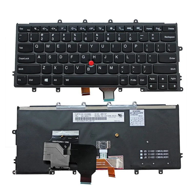 ersättning tyskt icke-bakgrundsbelyst tangentbord för Lenovo Thinkpad X230s X240 X240S X240I X250 X260 X270