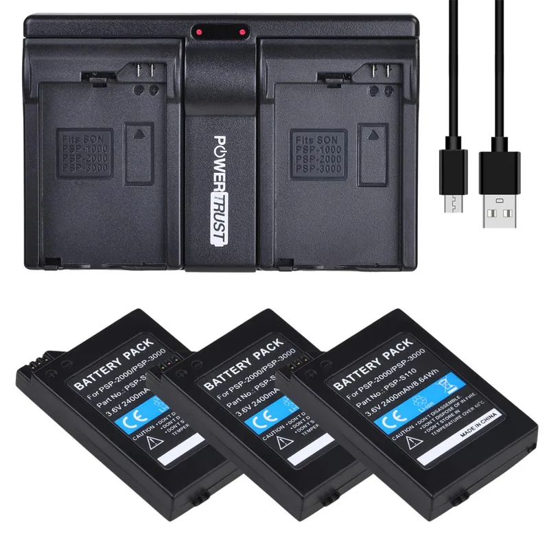 Uppladdningsbart PSP S110 batteri hög kapacitet