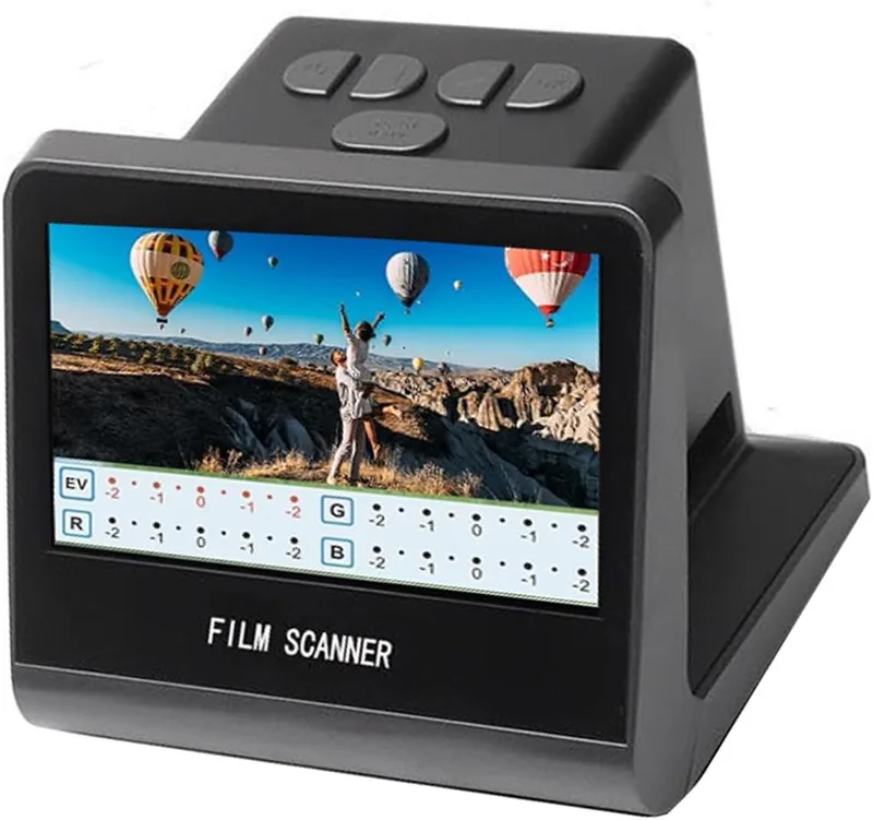 22MP Filmskanner, 5in LCD HD Display 16 GB Minne Konverterar 35mm 126 110 135 50mm Super 8 -bilder Negativ Till JPEG Digital Foton