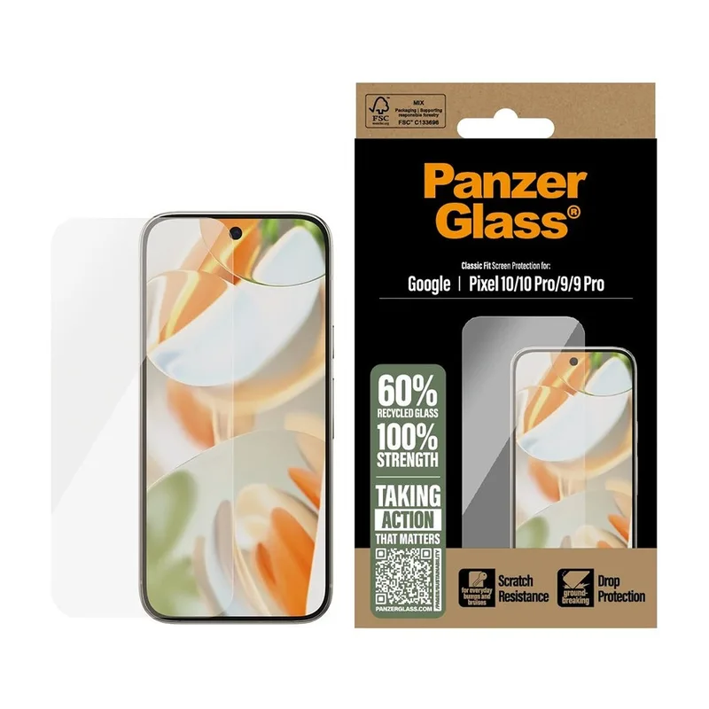 PanzerGlass skärmskydd för Google Pixel 10