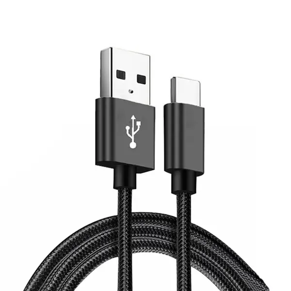 MI typ-C flätad svart kabel
