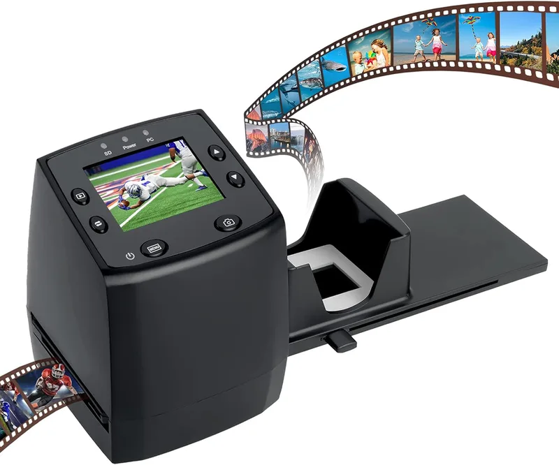 Karlak 135 filmdiaskanner-omvandlare, bärbar negativ filmskanner 8 pixlar CMOS