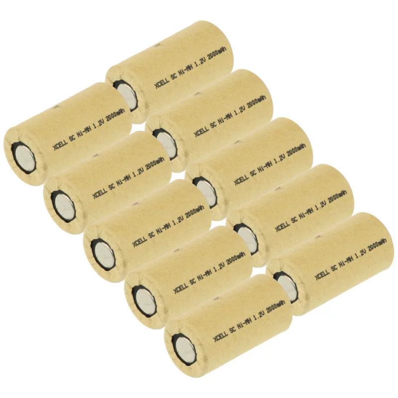 10 x XCell SUB-C battericell