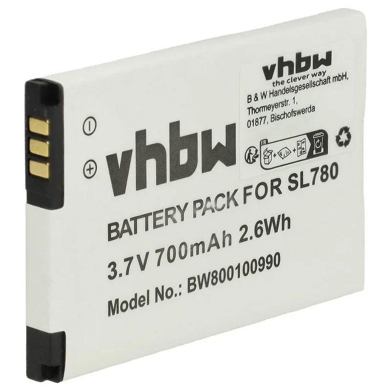 vhbw Variation Li-Ion batteri 700 mAh (3,7 V)