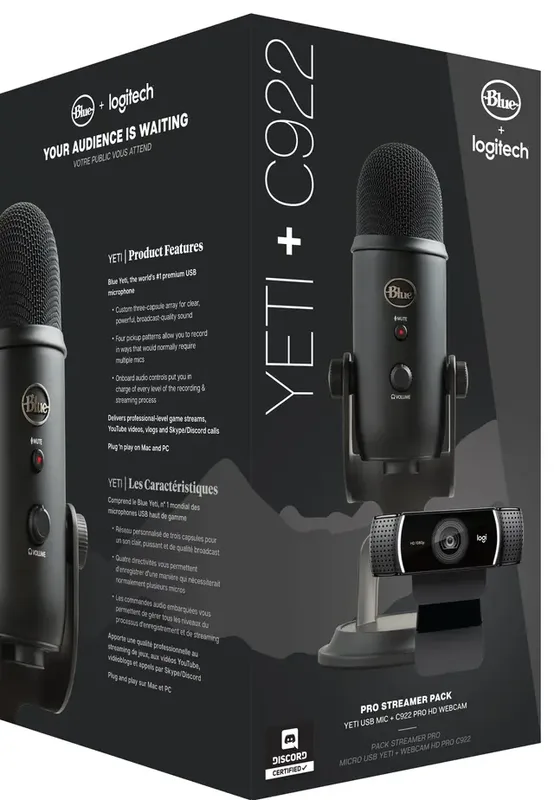 Logitech G Logitech C922 Pro Webcam & Blue