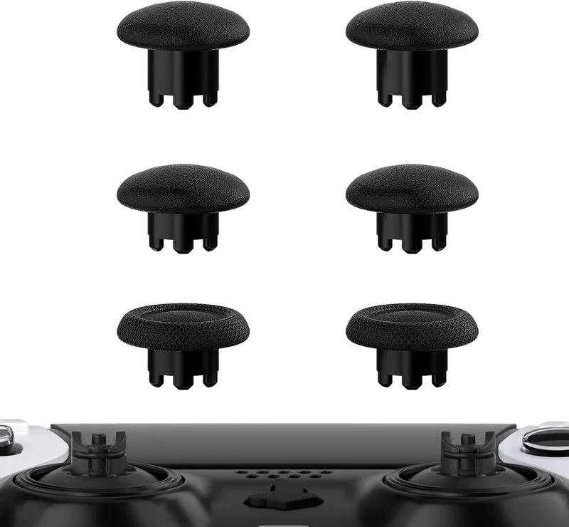 eXtremeRate Svart Ersättning 3D Joystick Tumspakar