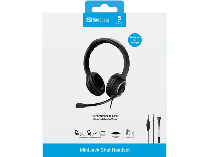 INF Sandberg MiniJack Chat Headset