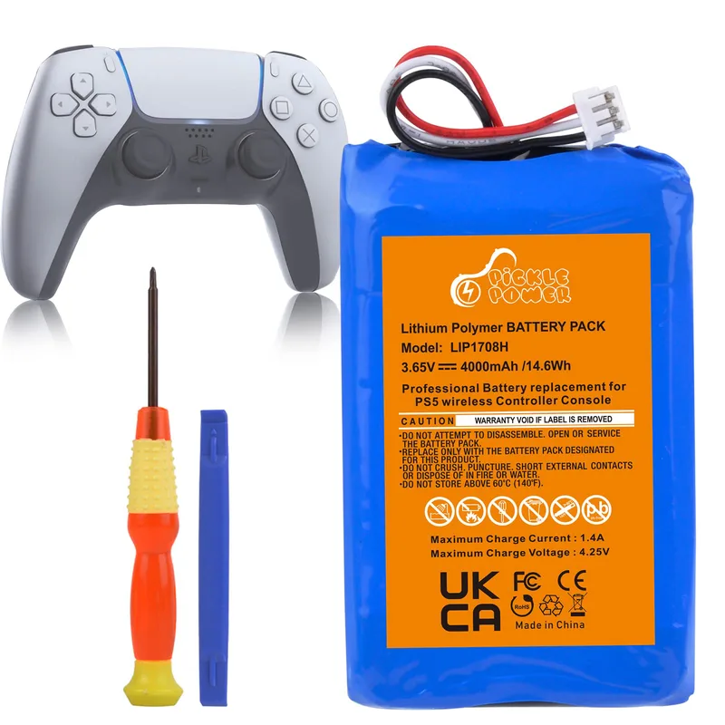3Pcs PS5 Controller Batteri 4000mAh