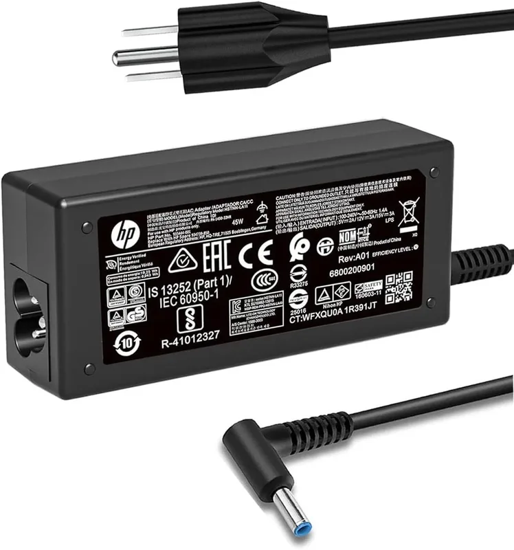 kompatibel med HP laptop strömförsörjning 45 W 19,5 V 2,31 A