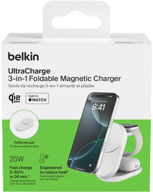 Belkin UltraCharge Magnetisk Laddare med Qi2 25 W