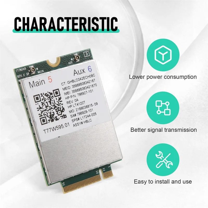 Akozon LT 4120 Snapdragon X5 4G LTE WWAN M.2