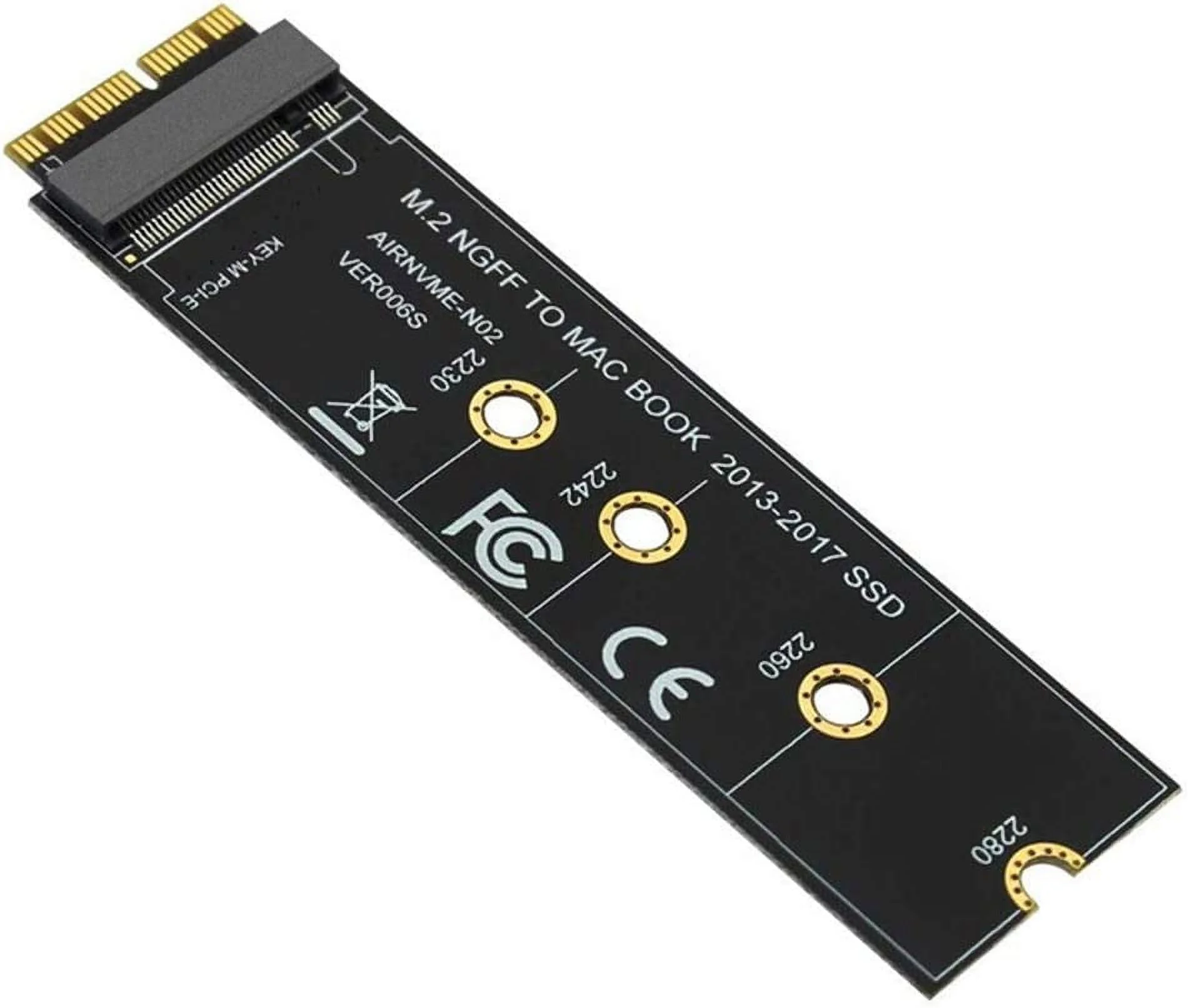 M.2 NVME SSD konverteringsadapterkort uppgradering för MacBook Air (2013-2017)