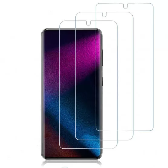 NEW'C 3 Pack, skärmskydd i glas för Samsung Galaxy S21 Plus / S21+ 5G (6,7 Tum), bubbelfri, 9H hårdhet, 0,33 mm ultratransparent, ultrabeständigt härd