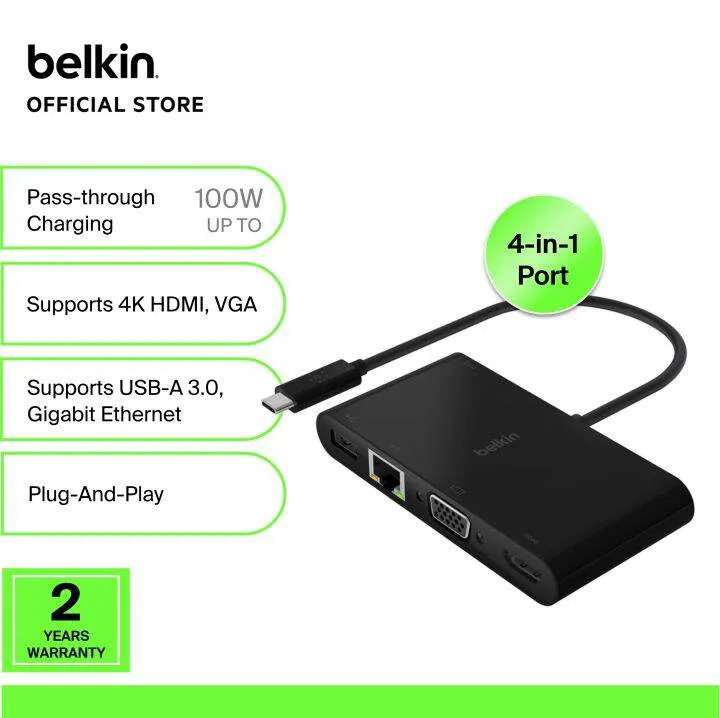 Belkin Multimedia- och laddningsadapter