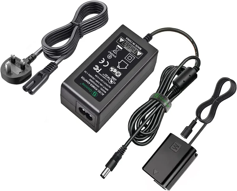 Gonine AC-PW20 AC-strömadapter NP-FW50 Dummy Battery Kit