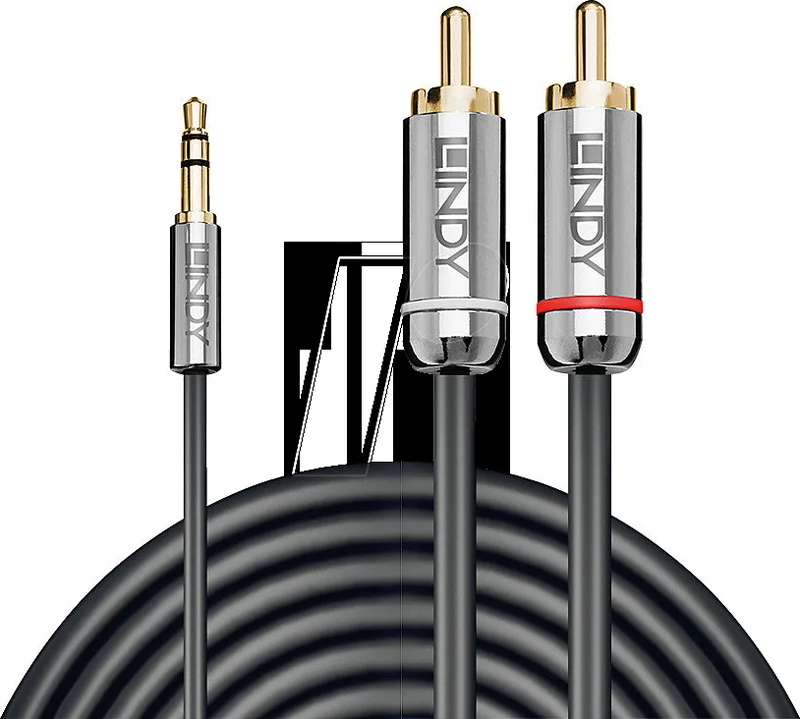LINDY 35332 0,5 m 3,5 mm till phono-ljudkabel