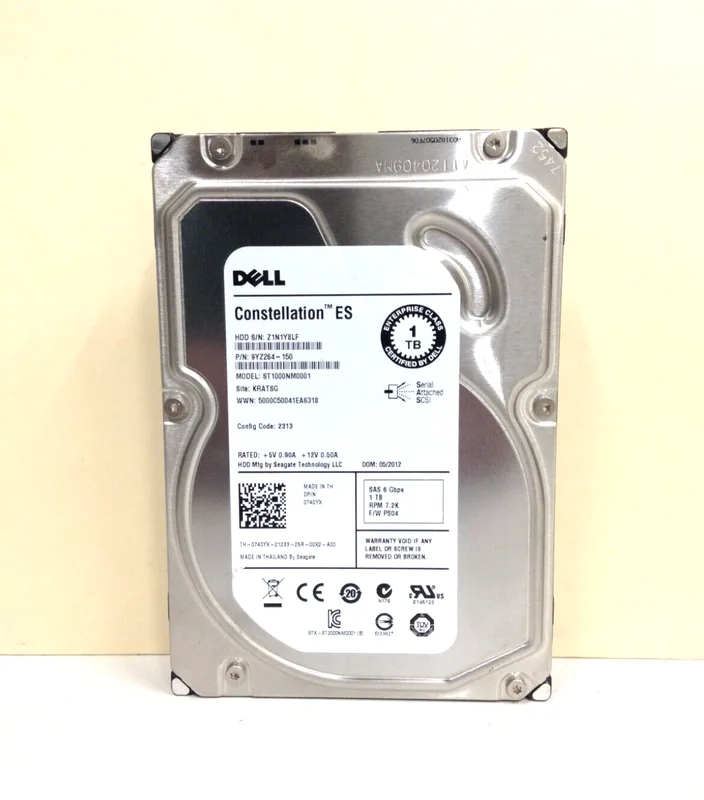 DELL ST1000NM0001 1TB SAS 7.2K 6Gb/s 3,5-tums hårddisk