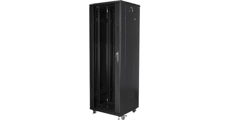 Lanberg - Rack skåp - svart, RAL 9004 - 15U - 19"
