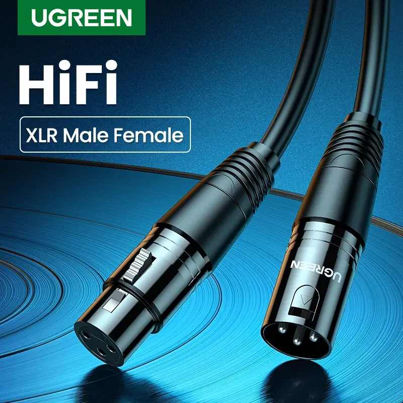 UGREEN XLR Kabel Manlig Kvinnlig Mikrofon Kabel