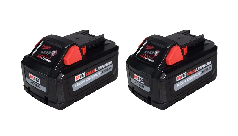 2x 18V 8.0Ah ersättningsbatteri