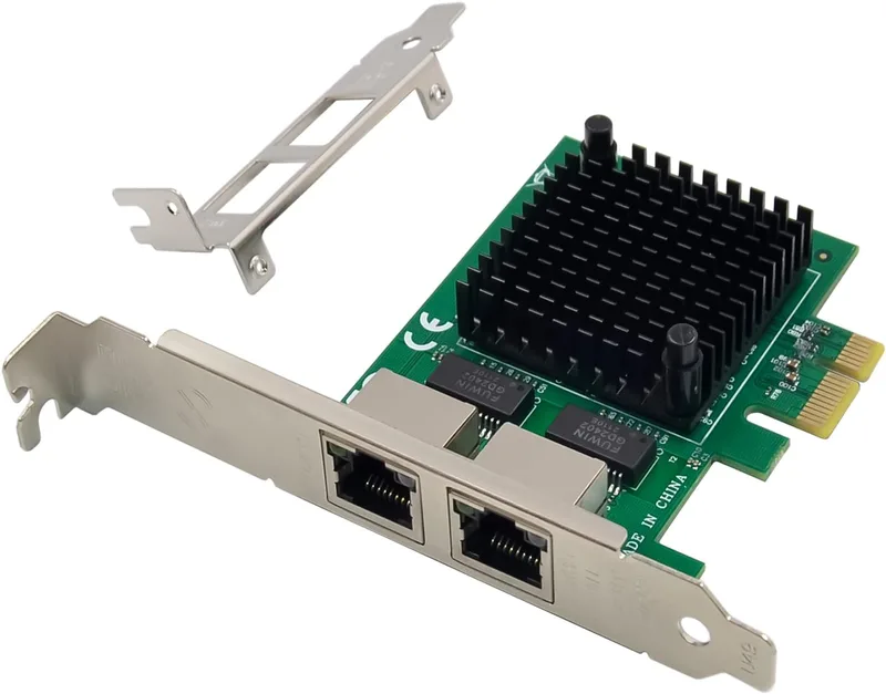 Delock - Nätverksadapter - PCIe 2.1 x2 låg profil - 100M/1G/2.5G Gigabit Ethernet x 2