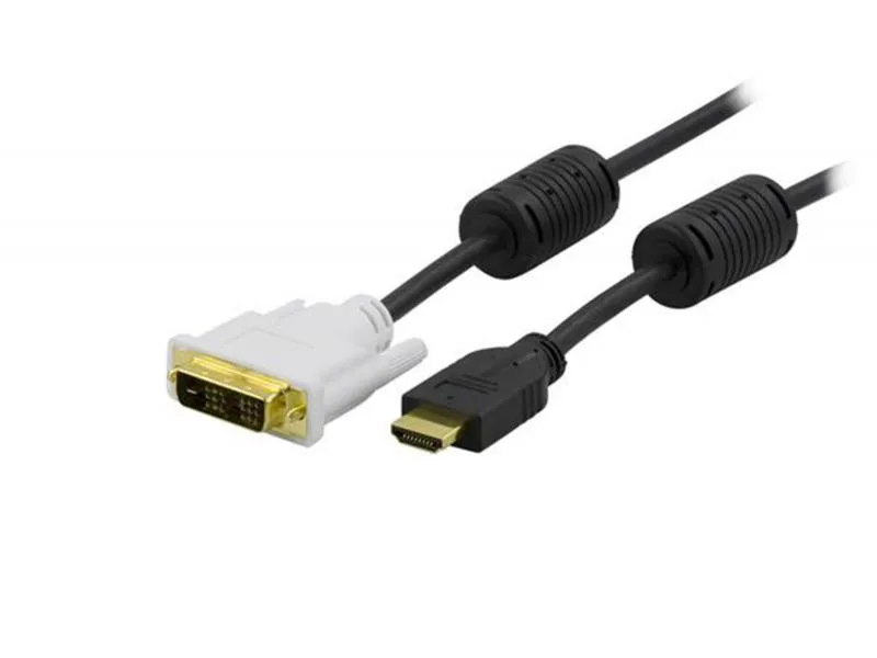 Delock - Adapterkabel - HDMI hane till DVI-D hane