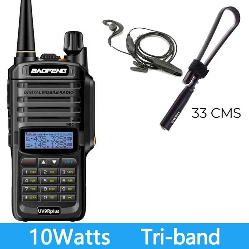 HYS Radioapparat headset 2-stifts kompatibelt med Baofeng UV-9G UV-9R GT-3WP UV-9R Plus UV-9R Plus MK1 UV-9R PRO UV-82WP(T-56) BF-T57 BF-9700 Walkie T