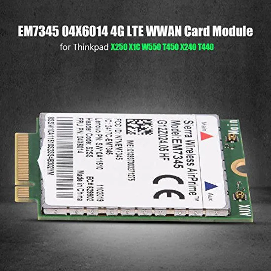 EM7345 04X6014 4G, modul för Thinkpad X250 X1C Em7455 Dw5811e LTE WWAN-kort