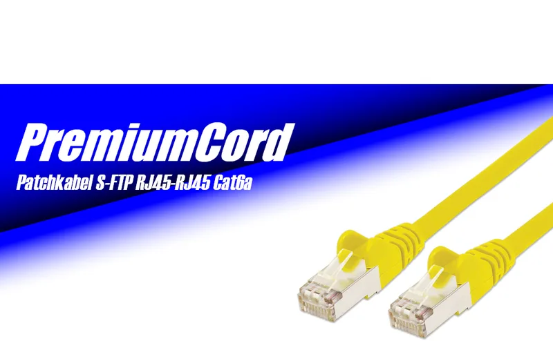PremiumCord nätverkskabel, Ethernet, LAN & Patch-kabel CAT6a